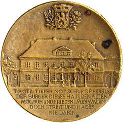 Bronzemedaille 1924. Baustein zum Altersheim. 50 mm. vorzüglich, ...