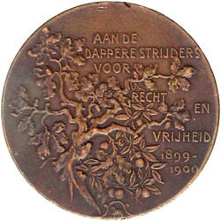 Bronzemedaille 1900 von Scharff. Auf Paul "Ohm" Krüger und die ...
