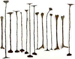 Sierra Leone/Liberia: 36 X Kissipenny ("Kilindi") Eisen (Stamm der ...