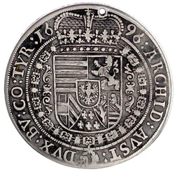 Reichstaler 1696 (über 1695 geschnitten), Hall. IAK am ...