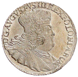 8 Groschen 1753 ohne Mzz. fast Stempelglanz, Prachtexemplar, selten ...