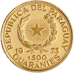 1500 Guaranies 1972 auf die Olympiade in München, Motiv Boxer. 10,70 ...