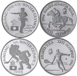 9 versch. PROBEN in Aluminium zu 100 Lei (Wertangabe auf dem Rand) ...