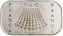 Anga Silberbarrenmünze 1978 auf seinen 60. Geburtstag. Auflage nur ...