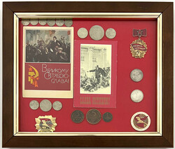 2 verglaste Schaukästen: 1. Thema "Schlacht bei Borodino" mit ...