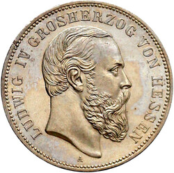 7680: Reichssilbermünzen J. 19-178, Hessen, Ludwig IV., 1877-1892