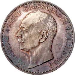 7854: Reichssilbermünzen J. 19-178, Oldenburg, Friedrich August, 1900-1918