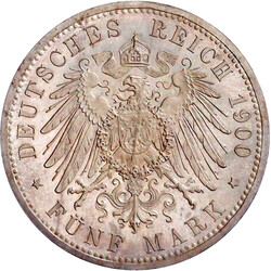 5 Mark 1900 A. Auflage in PP nur 170 Ex. Polierte Platte, min. ...