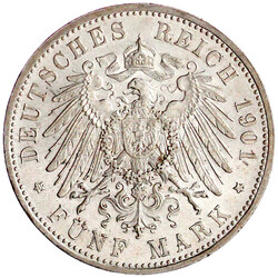 5 Mark 1901 D. Zum Geburtstag. vorzüglich/Stempelglanz