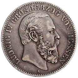 7680: Reichssilbermünzen J. 19-178, Hessen, Ludwig IV., 1877-1892