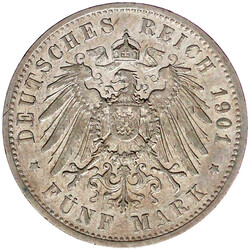 5 Mark 1901 A. gutes sehr schön, kl. Randfehler