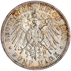 5 Mark 1908. Universität Jena. fast Stempelglanz