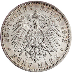 5 Mark 1903 A. Zur Hochzeit. gutes vorzüglich, kl. Randfehler