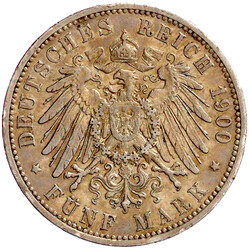 5 Mark 1900 A. sehr schön