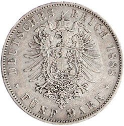 5 Mark 1888 A. sehr schön, min. Randunebenheiten