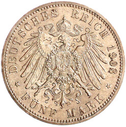 5 Mark 1903 A. 50-jähr. Regierungsjubiläum. gutes vorzüglich, ...