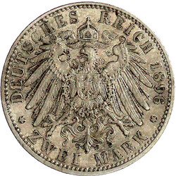2 Mark 1896 A. sehr schön