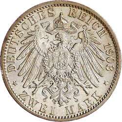 2 Mark 1903 A. Zur Hochzeit. vorzüglich/Stempelglanz