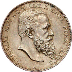 11714: Reichssilbermünzen J. 19-178, Reuß, ältere Linie, Heinrich XXII., 1859-1902