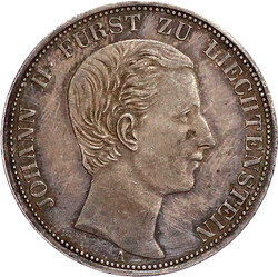 Vereinstaler 1862 gutes sehr schön, kl. Randfehler, schöne Patina