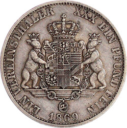 Vereinstaler 1869 A. sehr schön