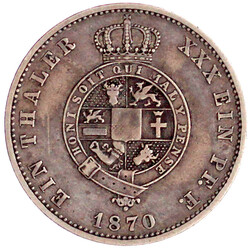 Vereinstaler 1870 A. sehr schön