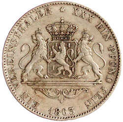 Vereinstaler 1863. sehr schön