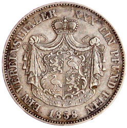 Vereinstaler 1858 A. Aufl. nur 9500 Ex. gutes sehr schön, schöne ...