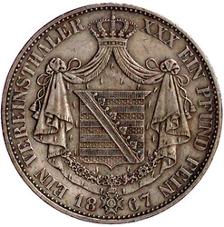 Vereinstaler 1867. sehr schön