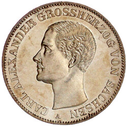 7507: Altdeutsche Münzen und Medaillen, Sachsen-Weimar-Eisenach, Carl Alexander, 1853-1901