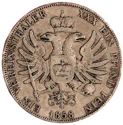 Vereinstaler 1858. sehr schön
