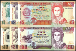 110.560.35: Banknoten - Amerika - Belize (British Honduras)