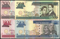 Banco Central de La Republica Dominicana, 10, 20, 50, 100, 200, 500, ...
