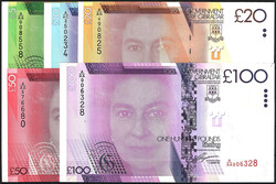 Government of Gibraltar, 5, 10, 20, 50 u. 100 Pounds 2010-2011. I / I-