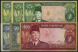 Republik Indonesia, 16 Scheine zu 1 - 1000 Rupiah 1960 - 1964. I-III