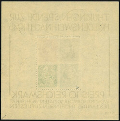 Großer Weihnachtsblock 1945, sauber in postfrischer Erhaltung, ...