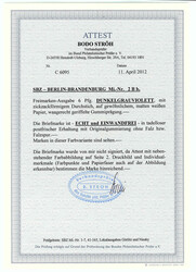 6 Pf. Berliner Bär 1945, postfrische Luxuserhaltung, Farbe ,,b" ...