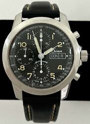 Fliegeruhr SINN AUTOMATIK Modell 4122719 mit Lederarmband. Riss im ...