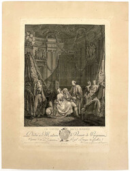 4 Drucke: Kupferstich von René Gaillard (1719-1790) "L-accord de ...