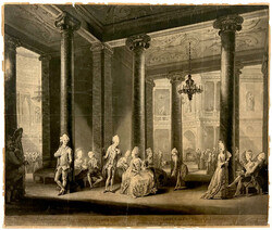 4 Drucke: Kupferstich von René Gaillard (1719-1790) "L-accord de ...