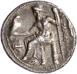 Drachme, posthum 323/319 v. Chr. Magnesia am Mäander. Kopf des ...