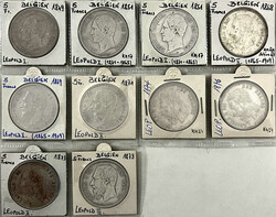 8699: Ausländische Münzen und Medaillen, Belgien, Lots