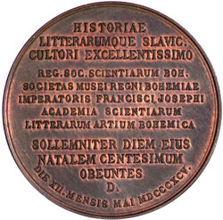 Bronzemedaille 1895 von Santrucek. Pavel Josef Safarik zum 100. ...