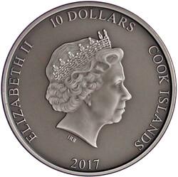 10 Dollars 2 Unzen Feinsilbergedenkmünze 2017. Thor´s Hammer - ...