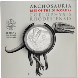 2 X 25 Rand (1 Unze Silber) Serie Dinosaurier: Euparkeria 2019 und ...