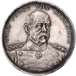 Silbermedaille 1898 von Lauer, Nürnberg. Randschrift: EINE ...