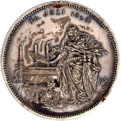 Silbermedaille 1898 von Lauer, Nürnberg. Randschrift: EINE ...
