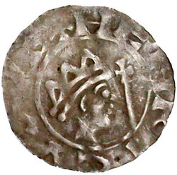 Pfennig 1038/1057 Gekr. Kopf r. mit Kreuzzepter/Schrift um ...