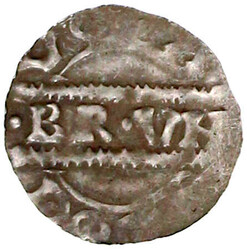 Pfennig 1038/1057 Gekr. Kopf r. mit Kreuzzepter/Schrift um ...