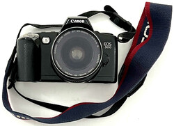 Analoge Spiegelreflexkamera CANON EOS 500 mit Blitzgerät SIGMA ...